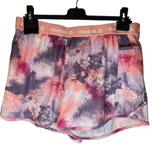 Reebok Women's Athletic Shorts Pink and Purple Large